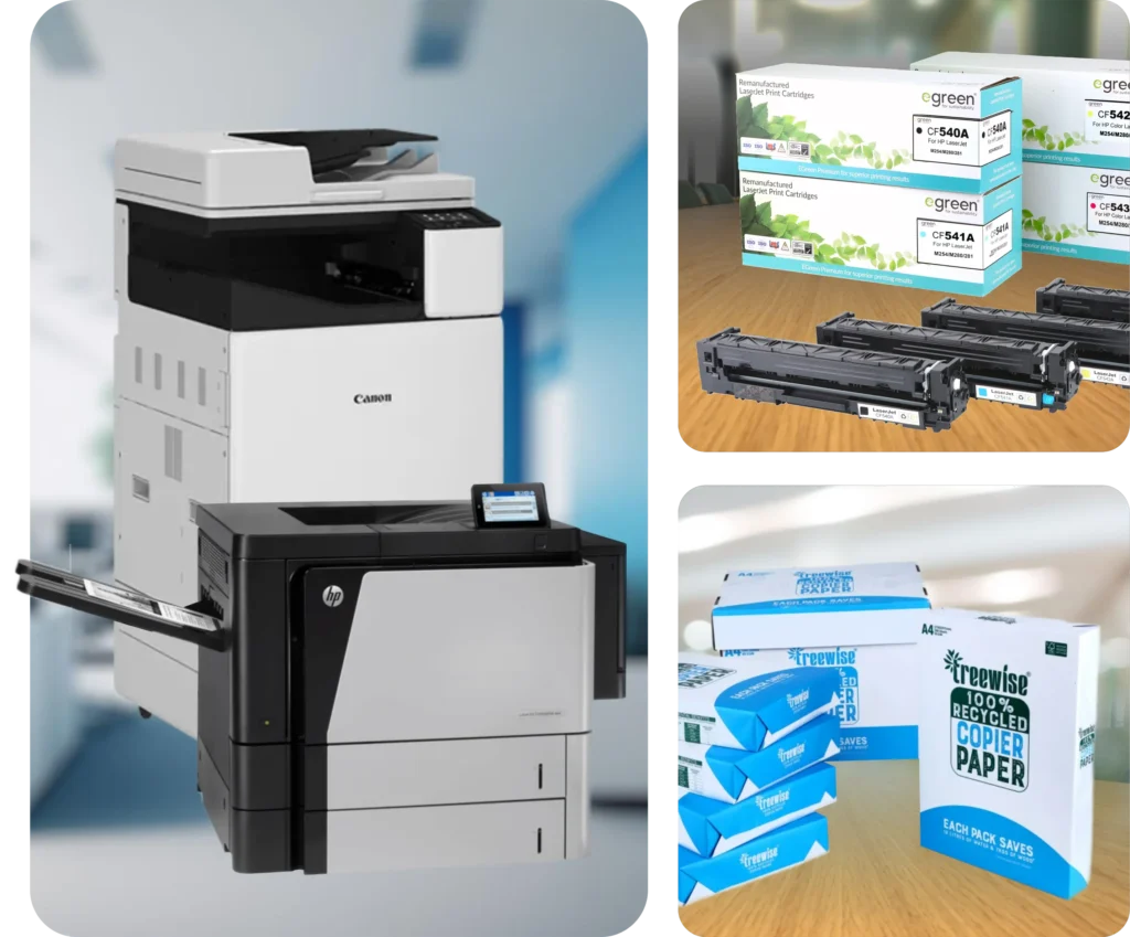 Printer toner and paper